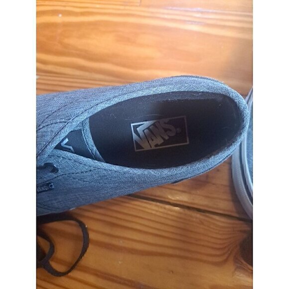Size 10 - VANS Grey Authentic Casual Sneaker Grey - Picture 4 of 5
